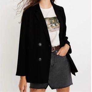 Madewell Caldwell Double-Breasted Blazer - XXS